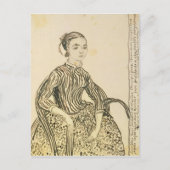 Vincent van Gogh | Portret van een jong meisje, 18 Briefkaart (Voorkant)