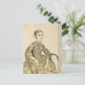 Vincent van Gogh | Portret van een jong meisje, 18 Briefkaart (Staand voorkant)