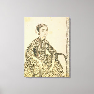 Vincent van Gogh   Portret van een jong meisje, 18 Canvas Afdruk