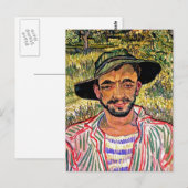 Vincent van Gogh - portret van een jonge boer Briefkaart (Voorkant / Achterkant)