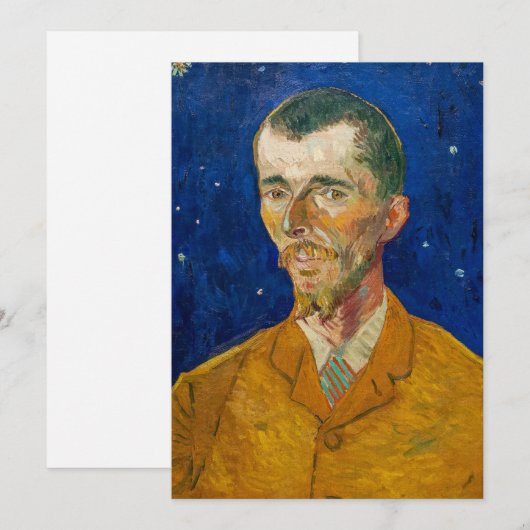 Vincent Van Gogh - Portret van Eugene Boch, Arles Kaart (Voorkant / Achterkant)