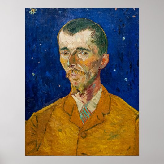 Vincent Van Gogh - Portret van Eugene Boch, Arles Poster (Voorkant)