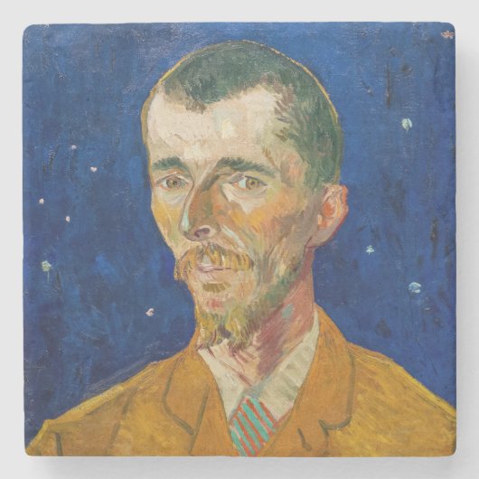 Vincent Van Gogh - Portret van Eugene Boch, Arles Stenen Onderzetter (Voorkant)