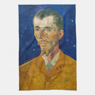 Vincent Van Gogh - Portret van Eugene Boch, Arles Theedoek