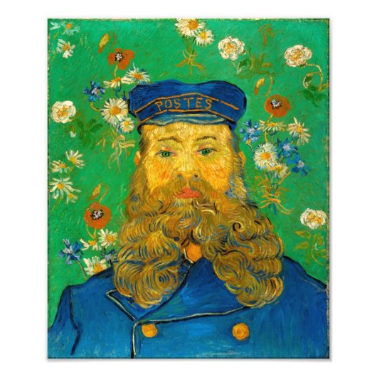Vincent van Gogh - Portret van Joseph Roulin Foto Afdruk (Voorkant)