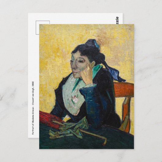 Vincent Van Gogh - Portret van Madame Ginoux Briefkaart (Voorkant / Achterkant)