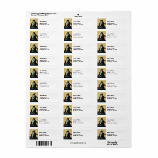 Vincent Van Gogh - Portret van Madame Ginoux Etiket (Full Sheet)