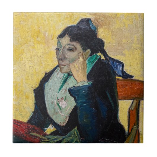 Vincent Van Gogh - Portret van Madame Ginoux Tegeltje (Voorkant)