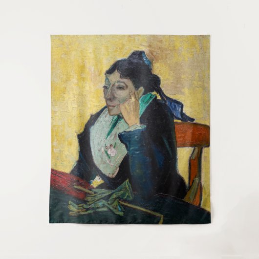 Vincent Van Gogh - Portret van Madame Ginoux Wandkleed (Voorkant)