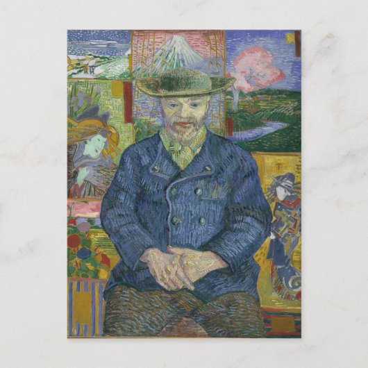 Vincent Van Gogh - Portret van Pere Tanguy Briefkaart (Voorkant)