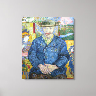 Vincent van Gogh - Portret van Pere Tanguy Canvas Afdruk
