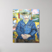 Vincent van Gogh - Portret van Pere Tanguy Canvas Afdruk (Voorkant)