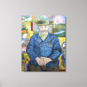 Vincent van Gogh - Portret van Pere Tanguy Canvas Afdruk
