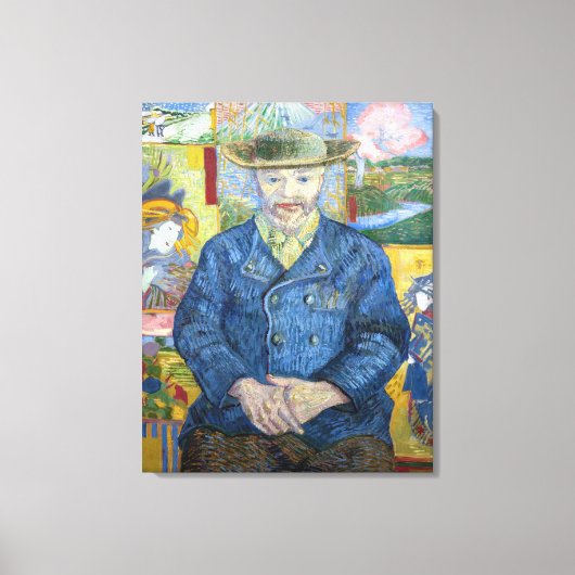 Vincent van Gogh - Portret van Pere Tanguy Canvas Afdruk (Voorkant)