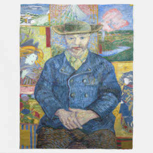 Vincent van Gogh - Portret van Pere Tanguy Fleece Deken