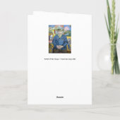 Vincent van Gogh - Portret van Pere Tanguy Kaart (Achterkant)