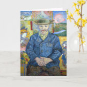 Vincent van Gogh - Portret van Pere Tanguy Kaart (Gele Bloem)