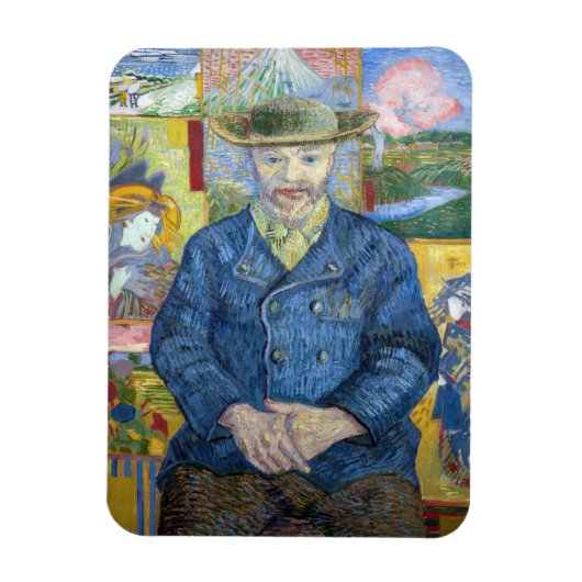 Vincent van Gogh - Portret van Pere Tanguy Magneet (Verticaal)