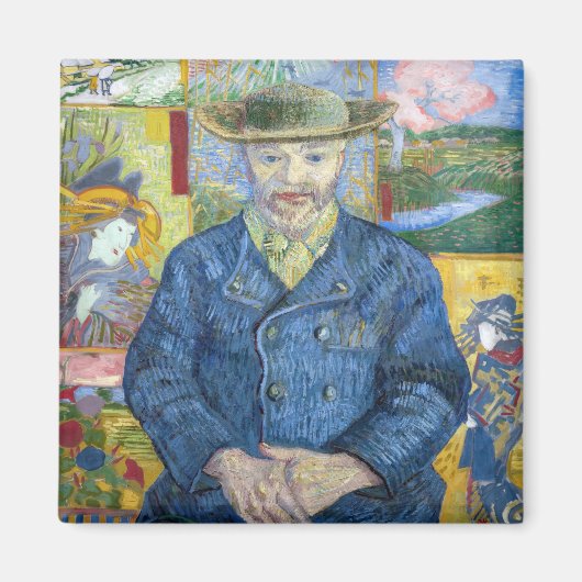 Vincent van Gogh - Portret van Pere Tanguy Magneet (Voorkant)