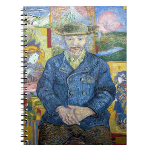 Vincent van Gogh - Portret van Pere Tanguy Notitieboek (Voorkant)