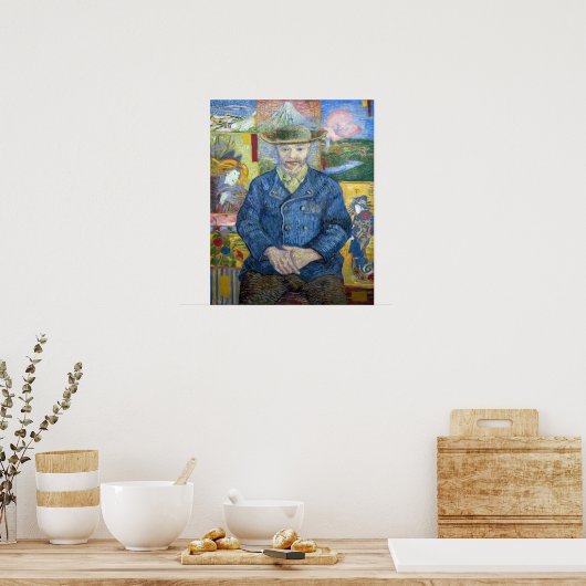Vincent van Gogh - Portret van Pere Tanguy Poster (Keuken)