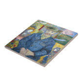 Vincent van Gogh - Portret van Pere Tanguy Tegeltje (Zijkant)