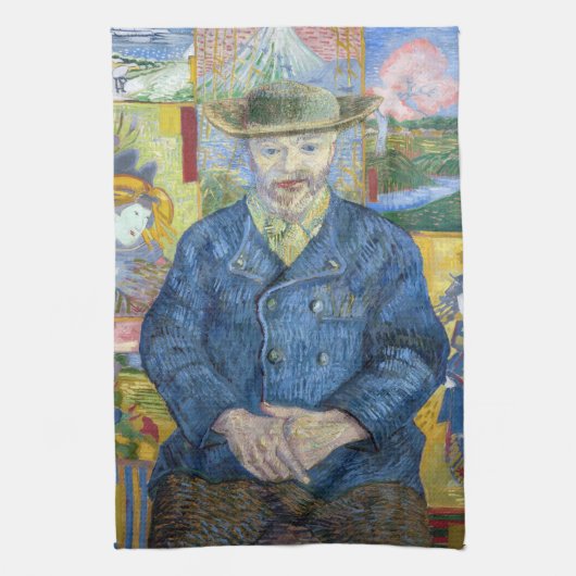 Vincent van Gogh - Portret van Pere Tanguy Theedoek (Verticaal)