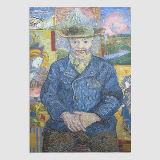 Vincent van Gogh - Portret van Pere Tanguy Tissuepapier