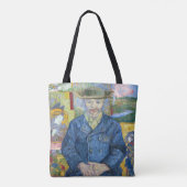 Vincent van Gogh - Portret van Pere Tanguy Tote Bag (Achterkant)