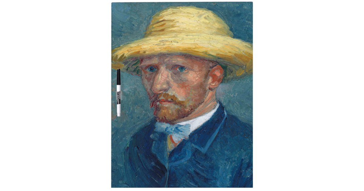 Vincent Van Gogh - Portret van Theo van Gogh Whiteboard | Zazzle.nl