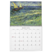 Vincent van Gogh,  Post Impressionism Art Kalender (Mar 2026)