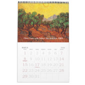 Vincent van Gogh Post Impressionisme  Kunst Kalender (Mar 2026)