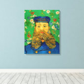 Vincent Van Gogh - Postbode Joseph Roulin Canvas Afdruk (Insitu (Houten vloer))