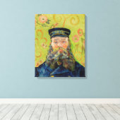 Vincent Van Gogh - Postbode Joseph Roulin Canvas Afdruk (Insitu (Houten vloer))