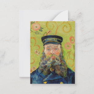 Vincent Van Gogh - Postbode Joseph Roulin Notitiekaartje