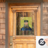 Vincent Van Gogh - Postbode Joseph Roulin Raamsticker (Huis Deur)