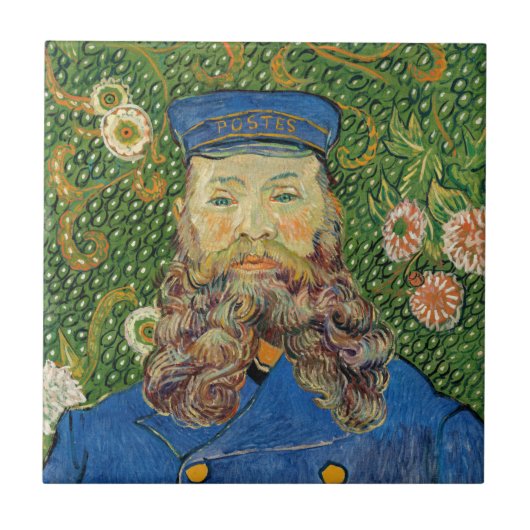 Vincent Van Gogh - Postbode Joseph Roulin Tegeltje (Voorkant)