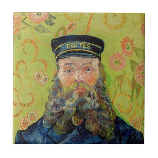 Vincent Van Gogh - Postbode Joseph Roulin Tegeltje (Voorkant)