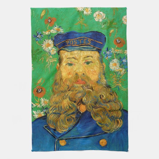 Vincent Van Gogh - Postbode Joseph Roulin Theedoek (Verticaal)
