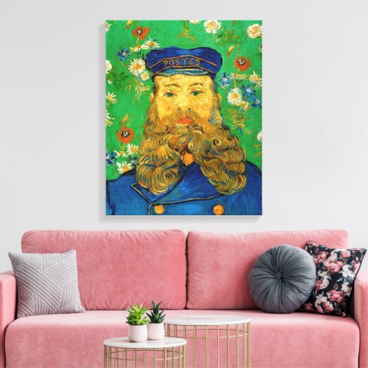 Vincent Van Gogh - Postman Joseph Roulin Canvas Afdruk (Insitu (Woonkamer))
