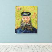 Vincent Van Gogh - Postman Joseph Roulin Canvas Afdruk (Insitu (Houten vloer))