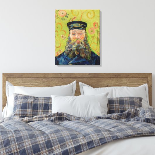 Vincent Van Gogh - Postman Joseph Roulin Canvas Afdruk (Insitu (Slaapkamer))