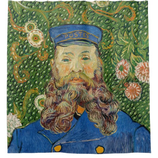 Vincent Van Gogh - Postman Joseph Roulin Douchegordijn (Voorkant)
