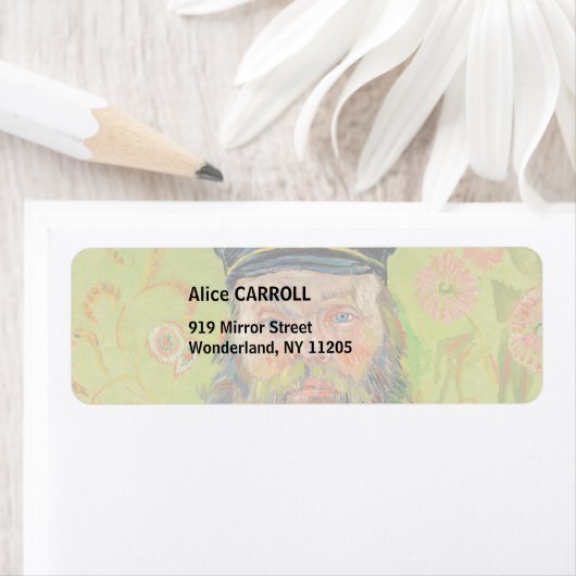 Vincent Van Gogh - Postman Joseph Roulin Etiket (Insitu)