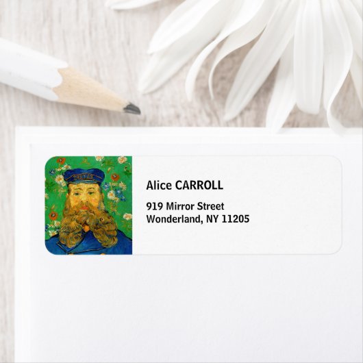 Vincent Van Gogh - Postman Joseph Roulin Etiket (Insitu)