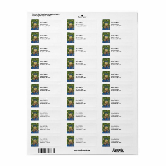 Vincent Van Gogh - Postman Joseph Roulin Etiket (Full Sheet)
