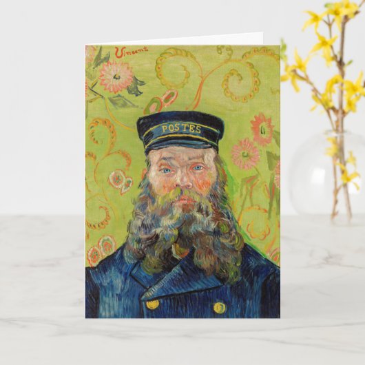 Vincent Van Gogh - Postman Joseph Roulin Kaart (Gele Bloem)