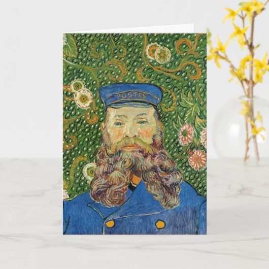 Vincent Van Gogh - Postman Joseph Roulin Kaart (Gele Bloem)