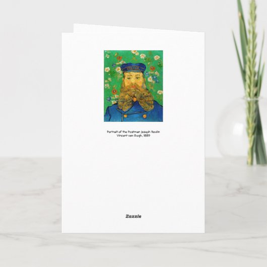 Vincent Van Gogh - Postman Joseph Roulin Kaart (Achterkant)