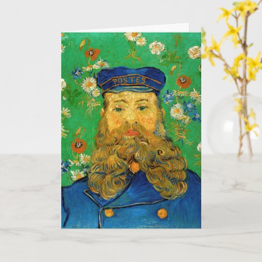 Vincent Van Gogh - Postman Joseph Roulin Kaart (Gele Bloem)